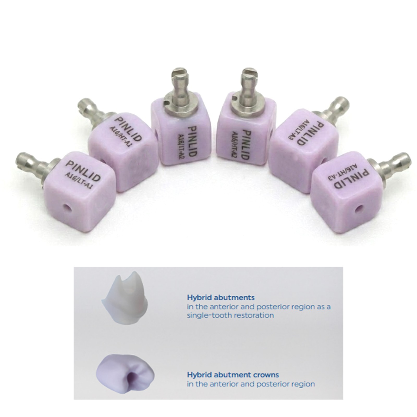 A16 Dental Blocks Lithium Disilicate with Hole Emax CEREC CAD Chairside Milling