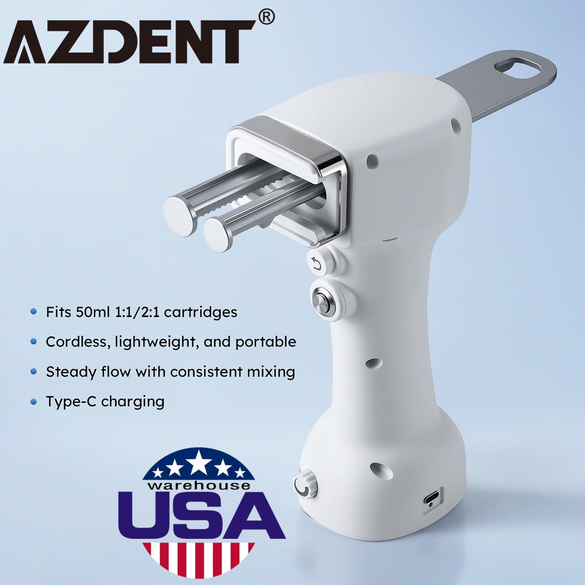 1:1/2:1 Dental Automatic Impression Mixer Dispenser Gun Mixing Electric Machine
