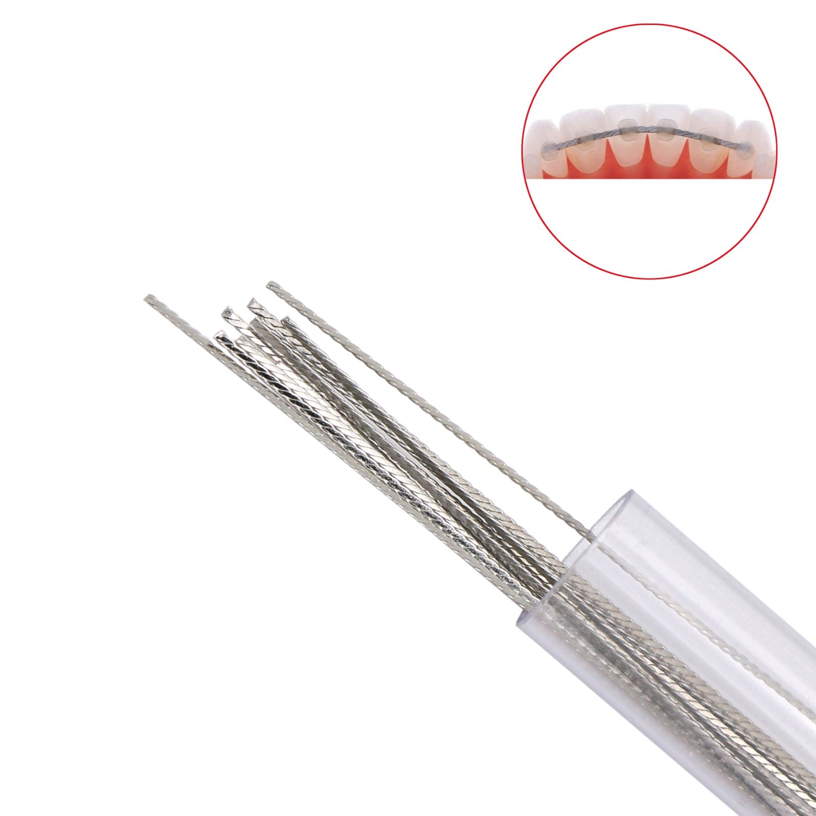 US 10 Pcs Dental Orthodontic Flat Strand Stainless Steel Lingual Retainer Wire