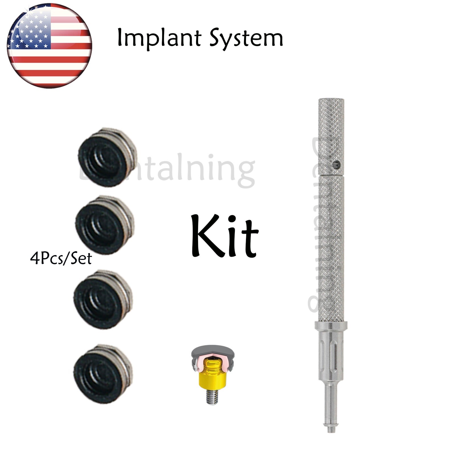 US Dental Overdenture Implant Abutment Locator Sys For Hiossen Regular 3/4/5.0mm