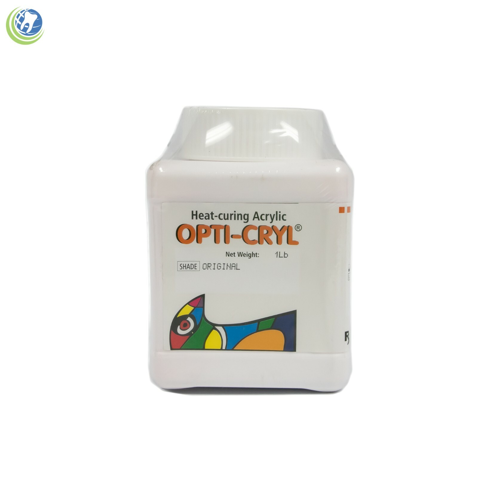 Opti-Cryl Denture Heat-Curing Acrylic Powder Original Shade High Impact 1 Lb.
