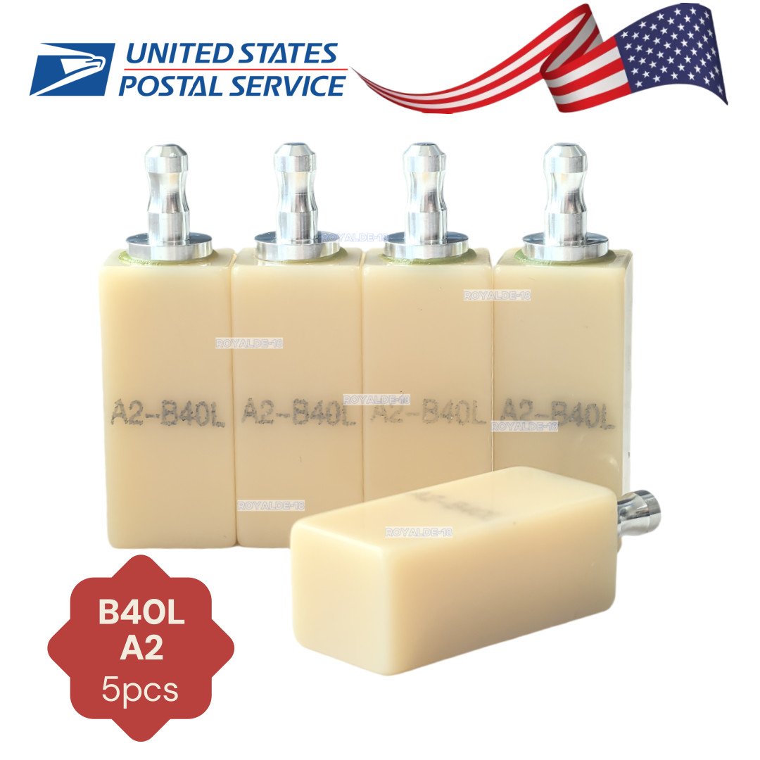 5Pcs Dental Non Firing PMMA Blocks CAM CAD CEREC A2 B40L Milling Sirona Sinter
