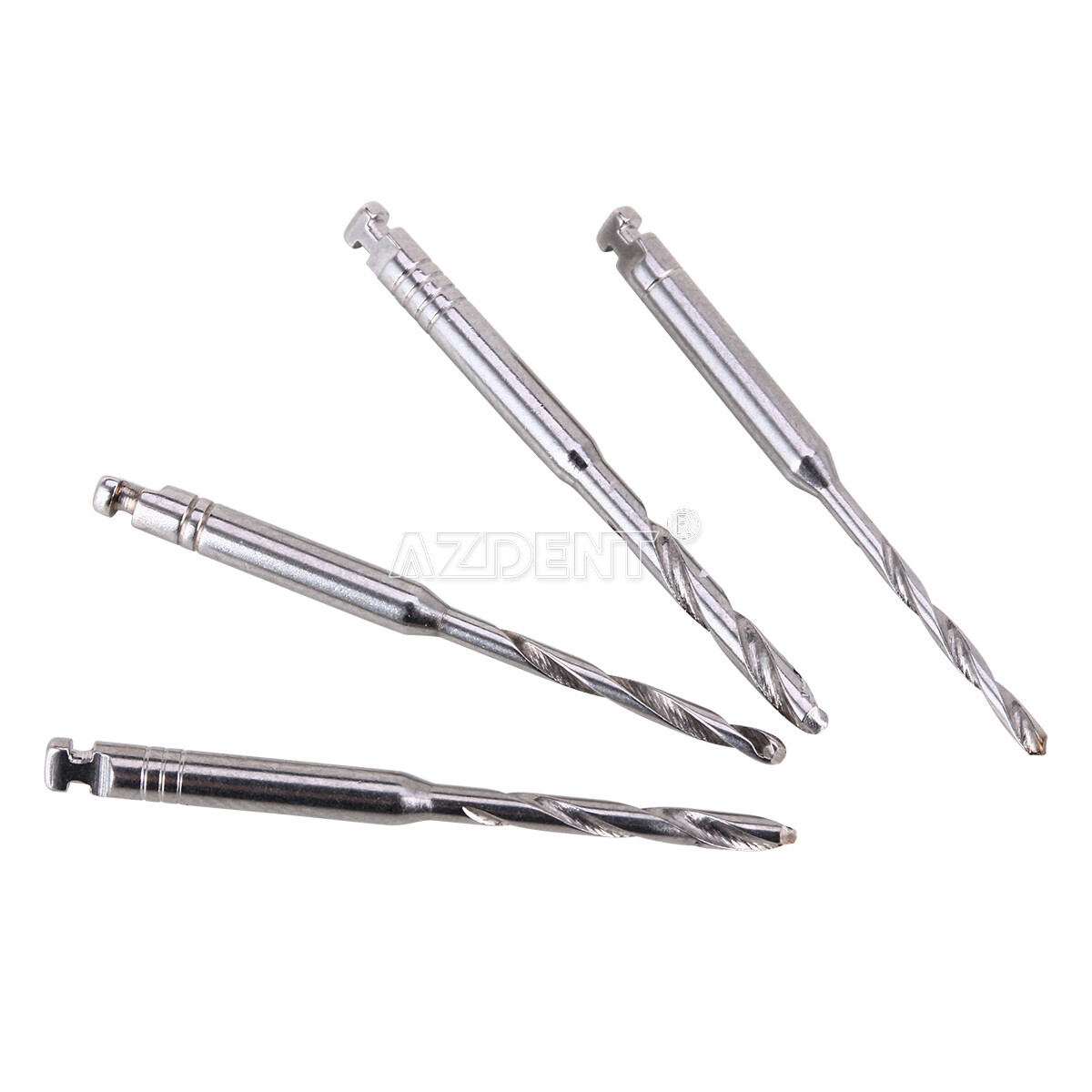 5 Packs Dental Fiber Posts Glass Quartz Resin Screw Thread Restorative 4Drills