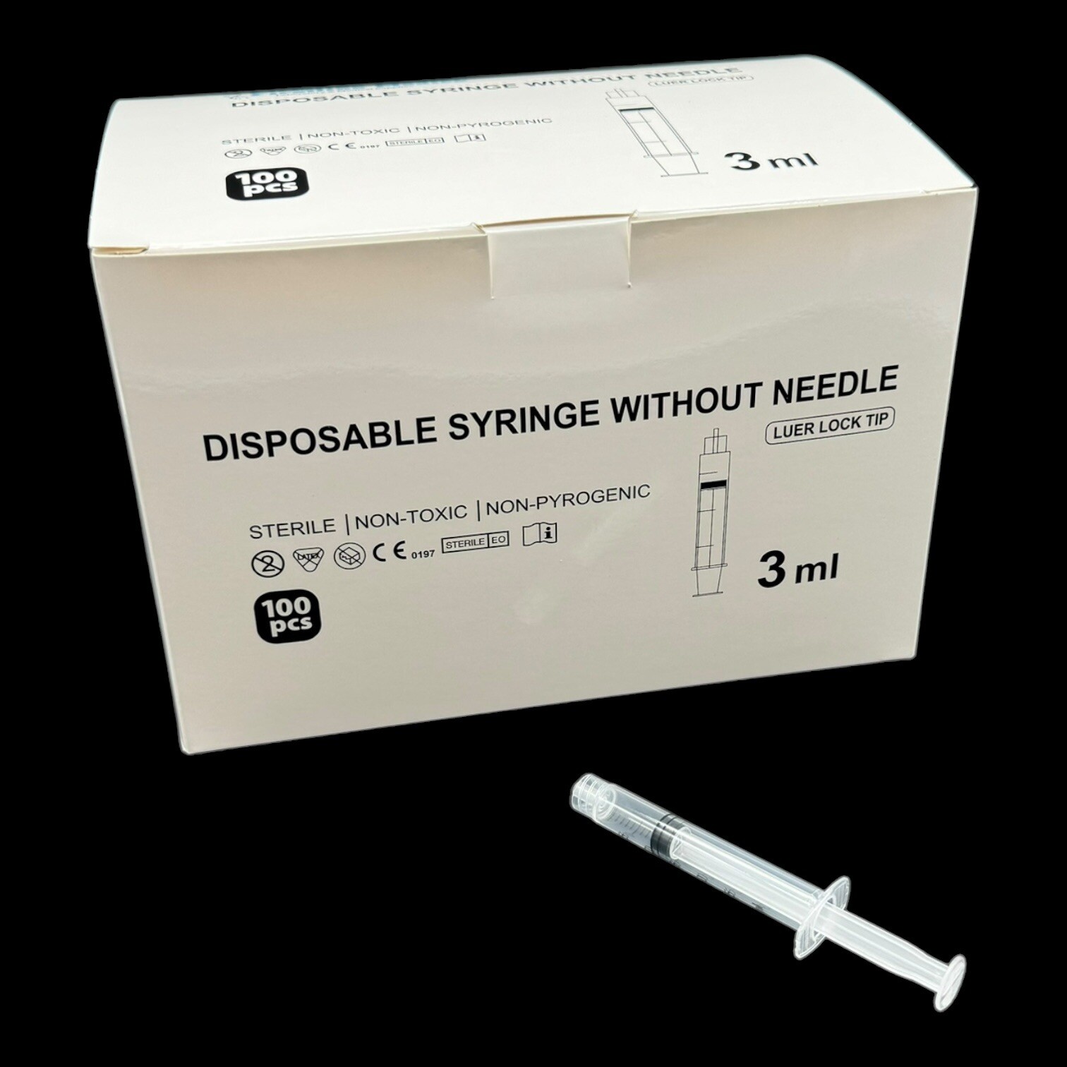 Syringe – Sterile – Luer Lock – 1ml-10ml – 2×100/pk