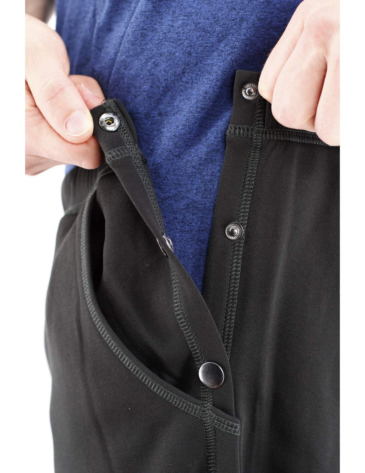 Post Surgery Tearaway Pants – Mens – Womens – Unisex Sizing Black, X-Large