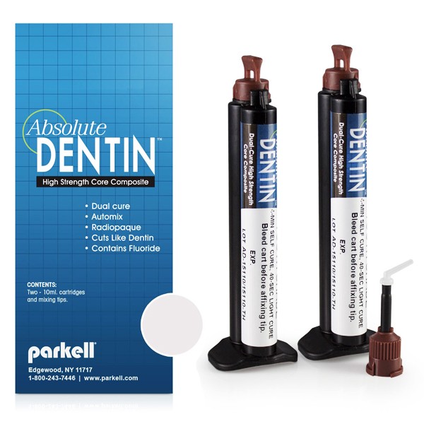 Parkell S304 Absolute Dentin High Strength Core Composite Arctic White 10mL 2/Pk