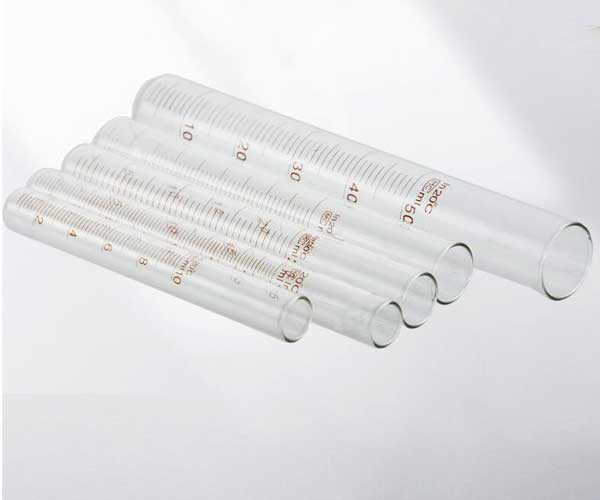 5ml-100ml Round-bottomed Glass Tube High Temperature Sample Container with Scale