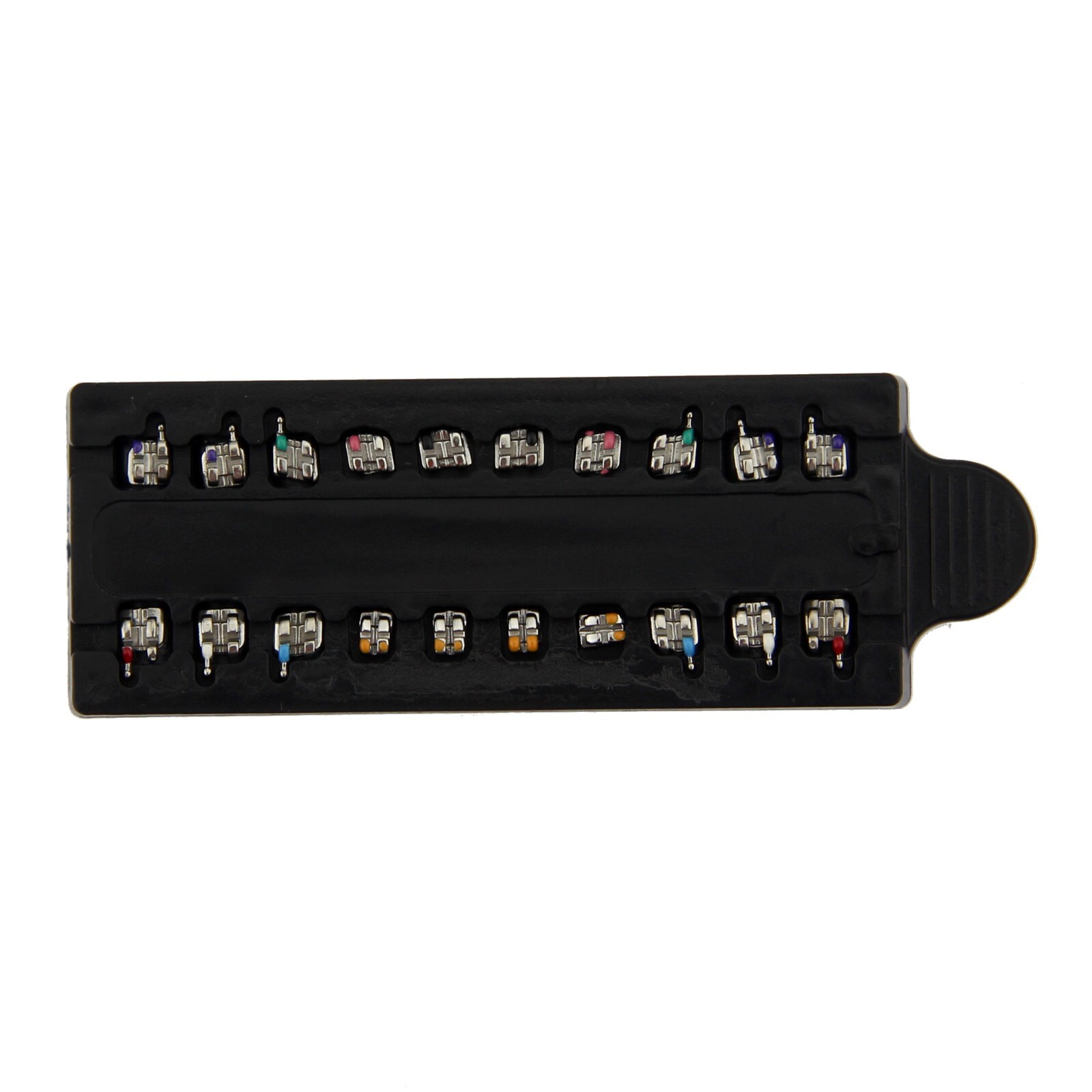 Dental Orthodontic Metal Brackets MIM Mini Braces Roth MBT 022 018 345 Hooks 5-5