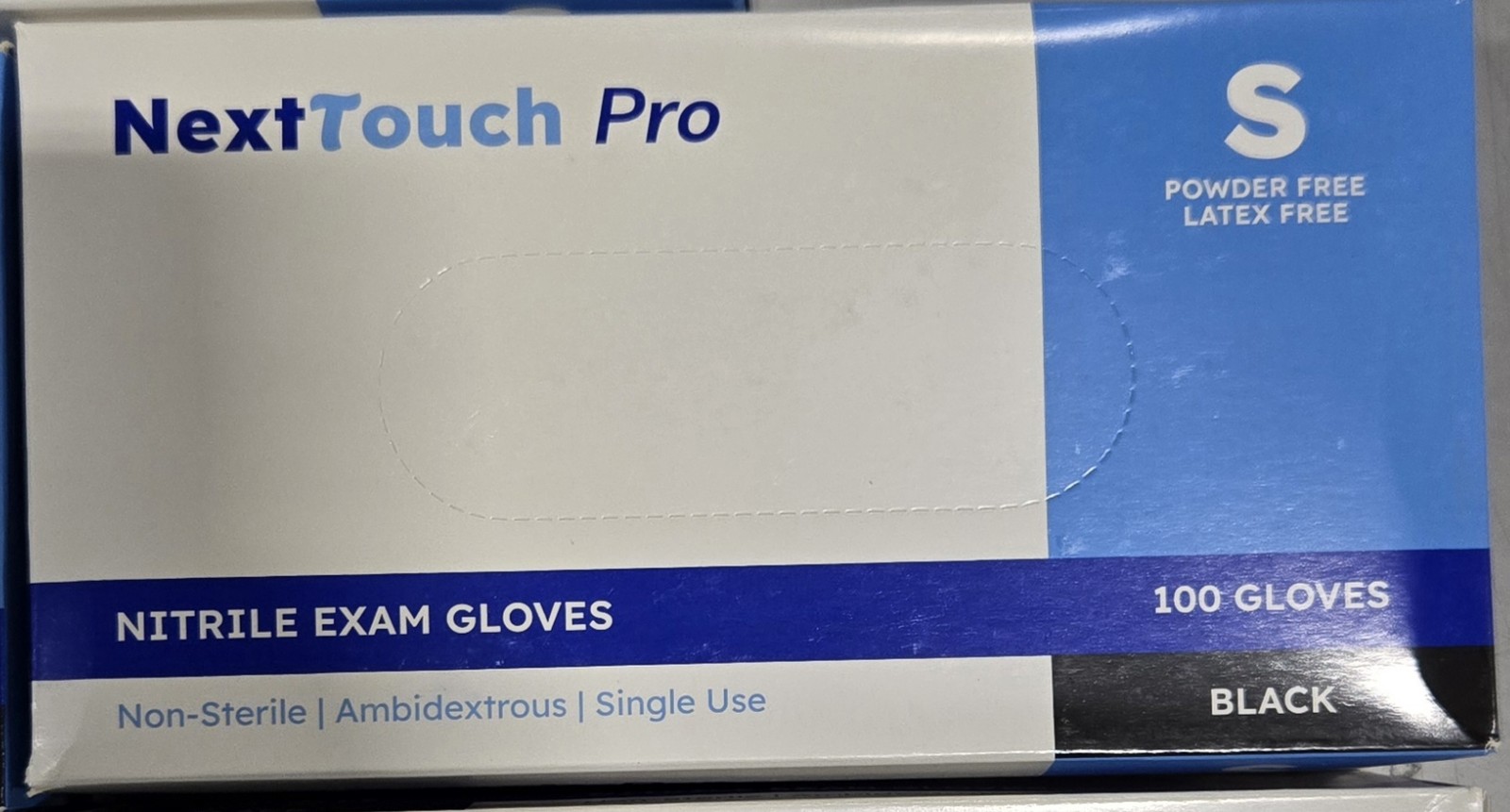 GENERIC NITRILE EXAM GLOVES, NON-STERILE, AMBIDEXTROUS – SIZE: MEN S – BLACK