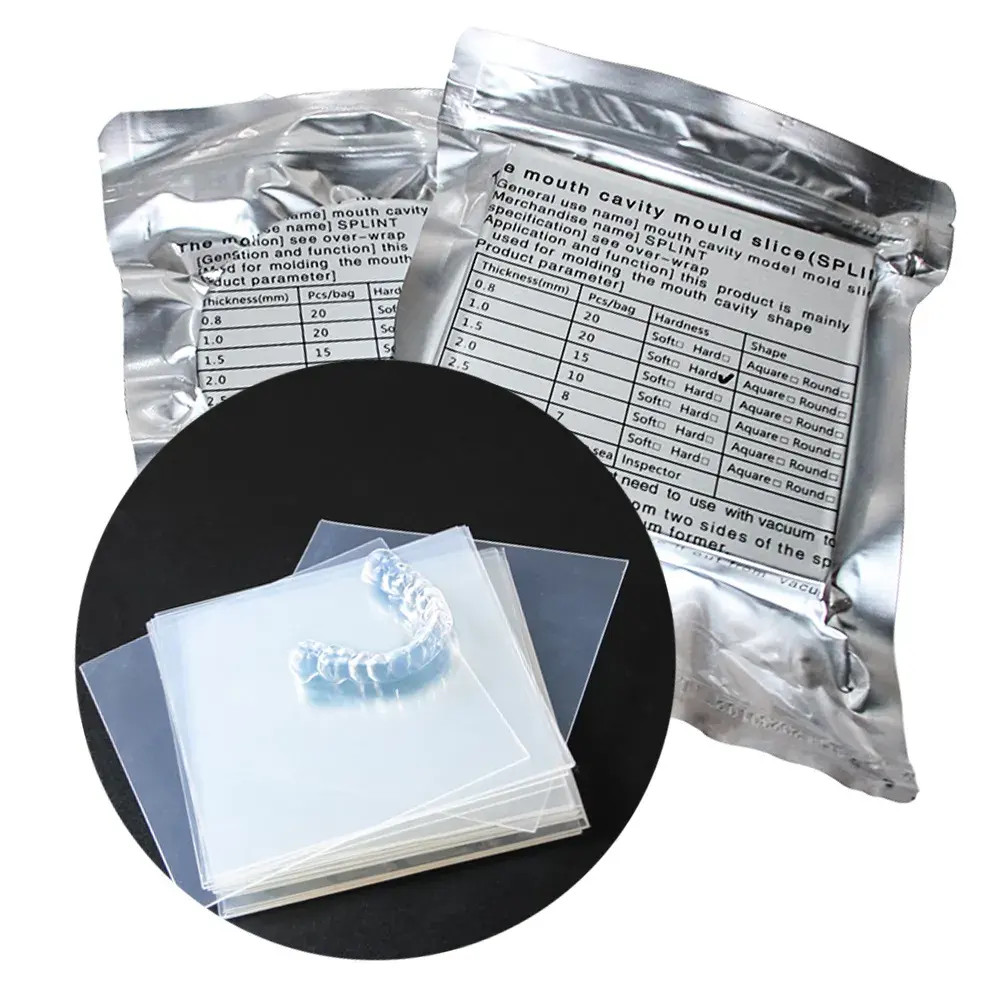 Dental Square Hard Thermoforming Material Splint Vacuum Forming Sheet USA STOCK
