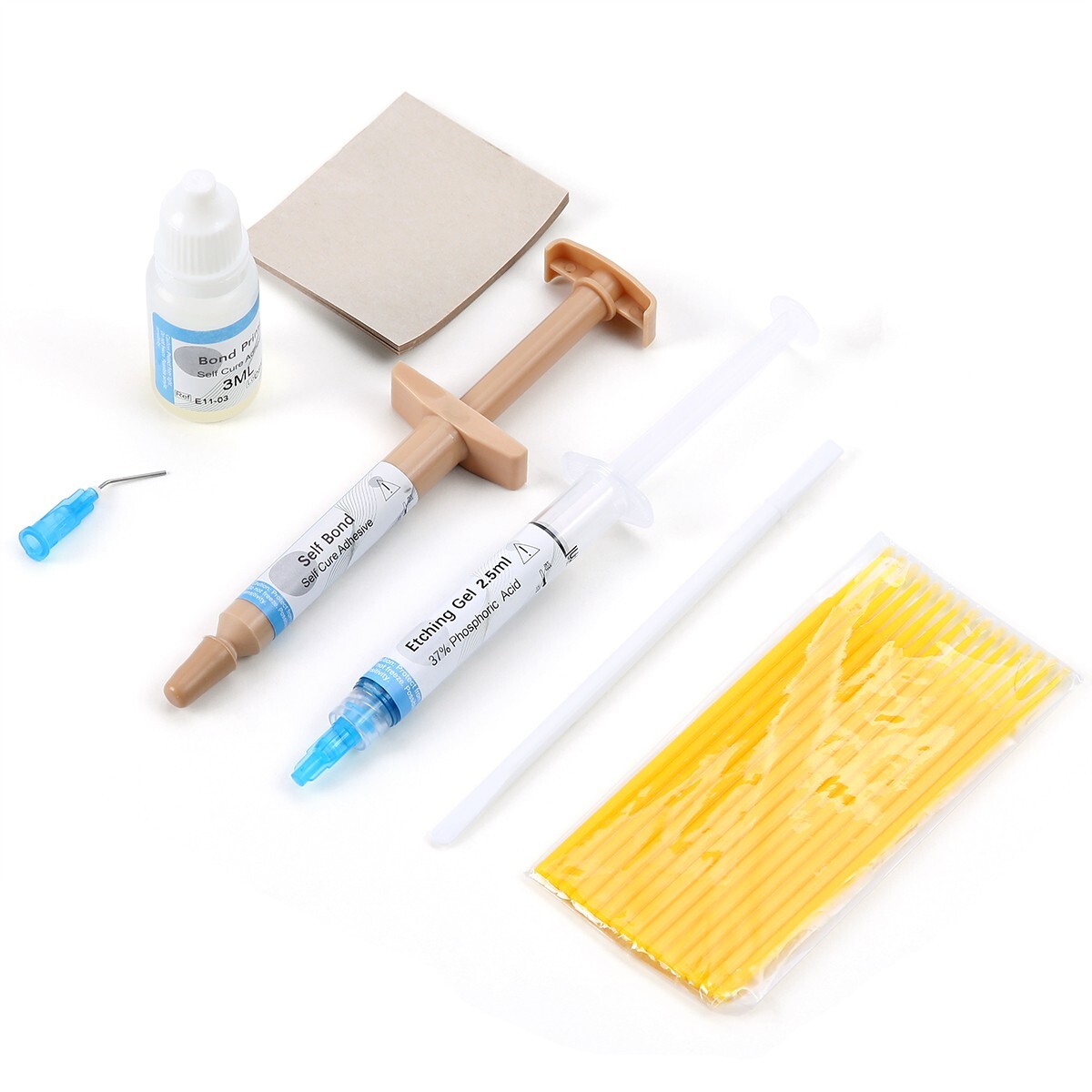Dental Orthodontic Adhesive Resin Syringe Paste Kit Bonding For Brackets Braces