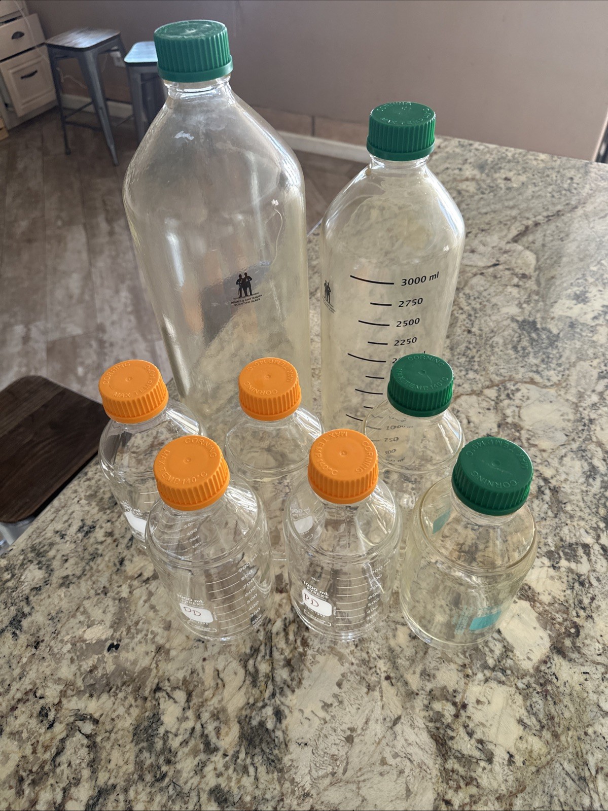 LOT of 8 Chemistry Laboratory Glassware GREAT CONDITION + FAST FREE SHIPPING