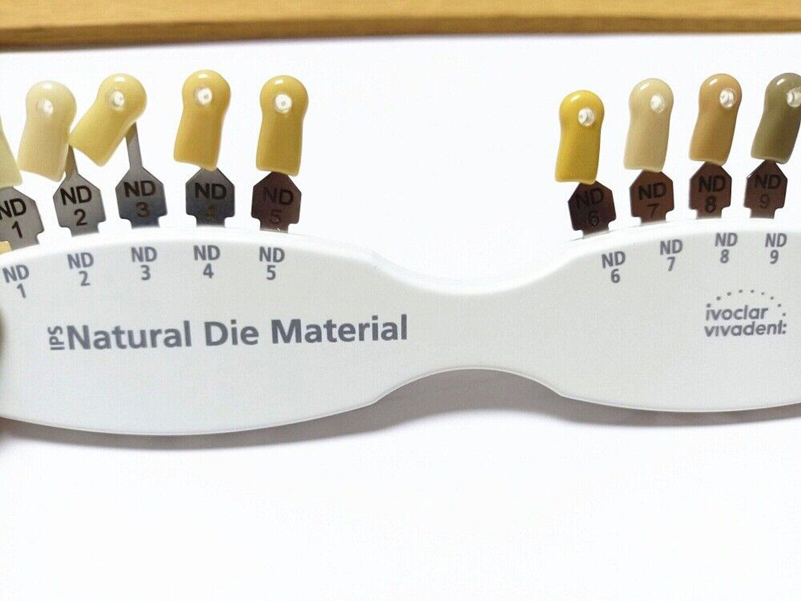 1 Set Dental Shade Guide ND1-9 Abutment 9 Colors IPS Natural Die Material Tooth