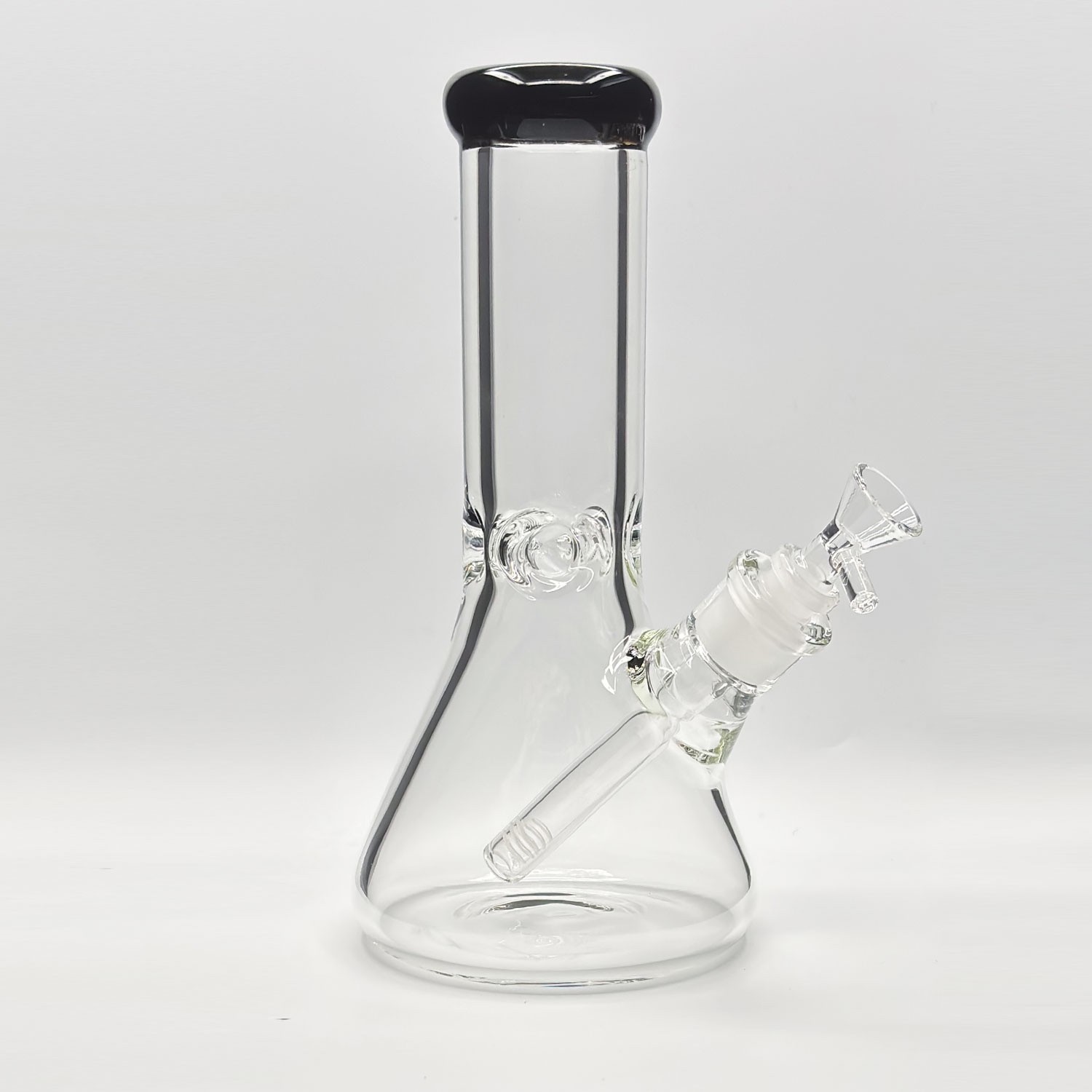 9MM THICK Wall 10 INCH Bong Pipe Clear Glass Beaker Hookah USA