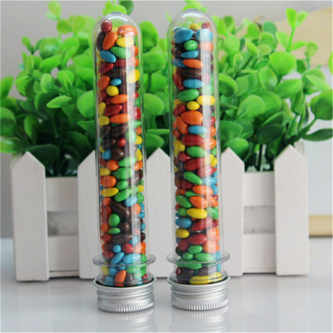 20pcs test tubes plastic test tubes for halloween test tubes with screw caps