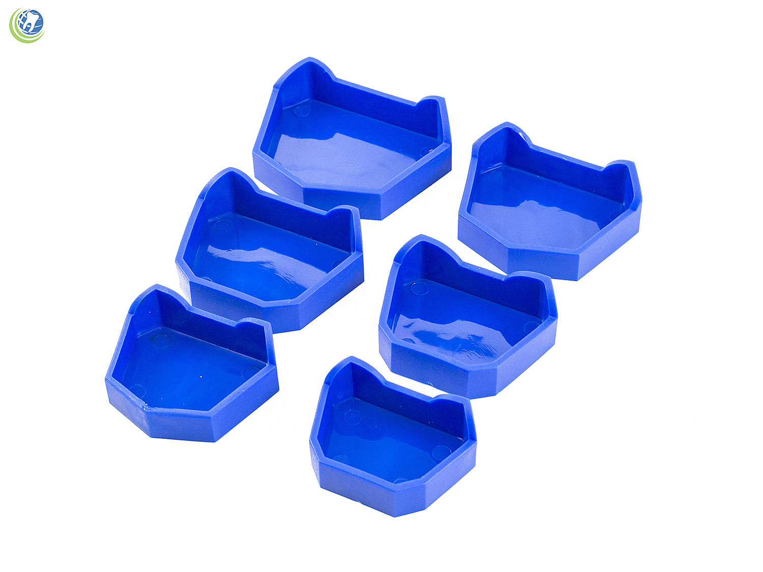 Dental Model Lab Base Former Molds for Stone Tray Loading Assorted Set of 6