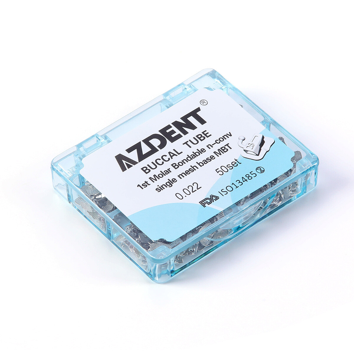 AZDENT Dental Orthodontic Buccal Tubes 1st 2nd Molar Tube Roth MBT 022 Bondable