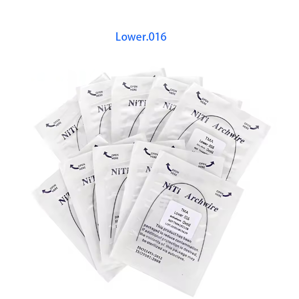 Dental Orthodontic TMA Beta Ti-Mo Alloy Round Arch Wires Ovoid