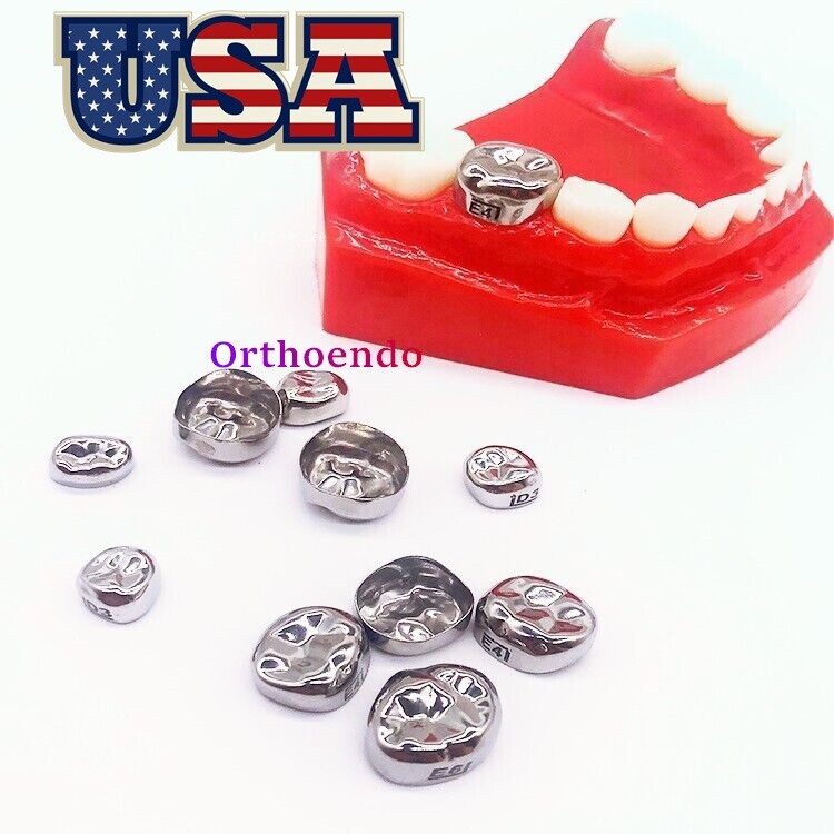 Dental Pediatric Crown Kids stainless steel molar crowns preformed Primary