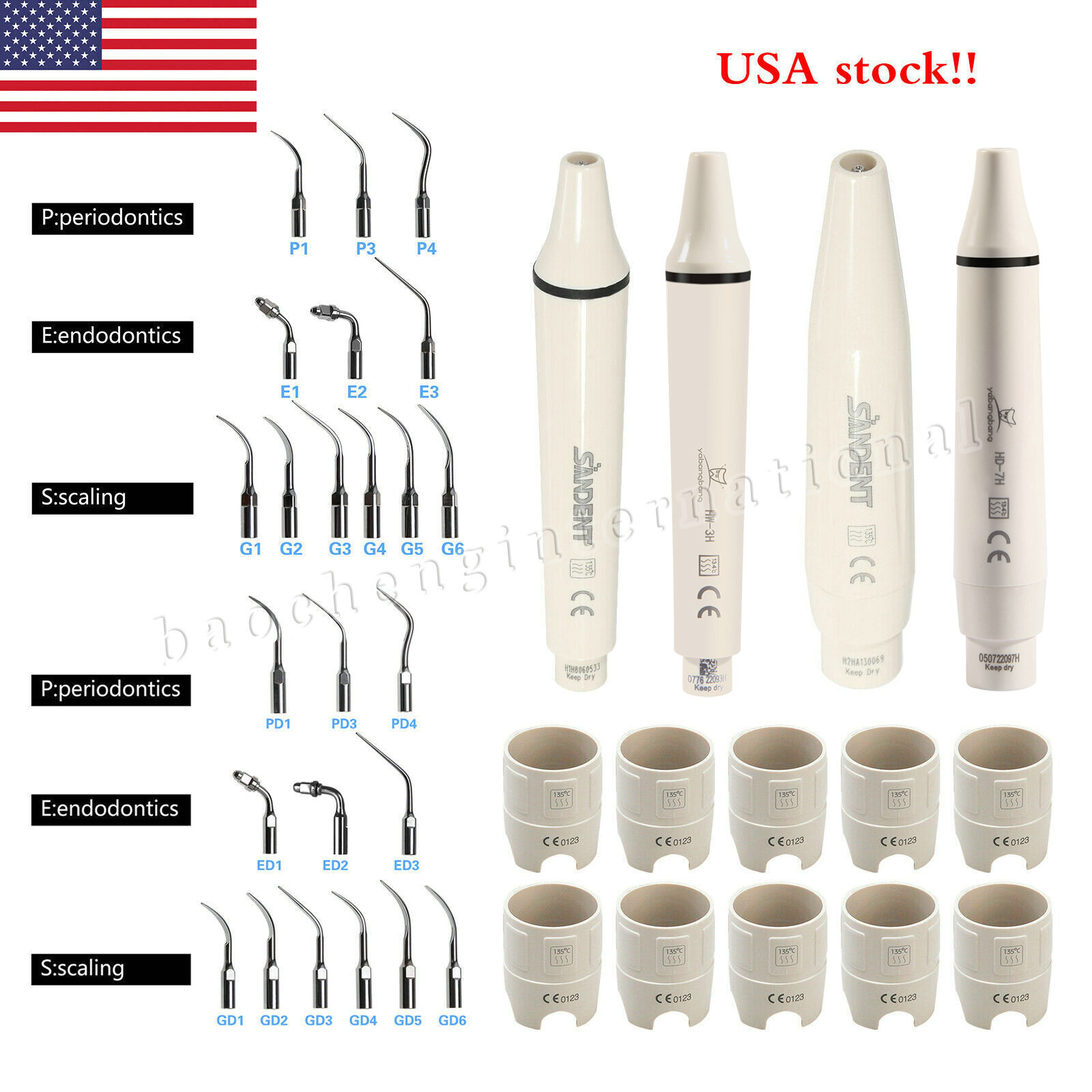 Dental Piezo Scaler Tips Torque Wrench Key for EMS DTE SATELEC Woodpecker tips