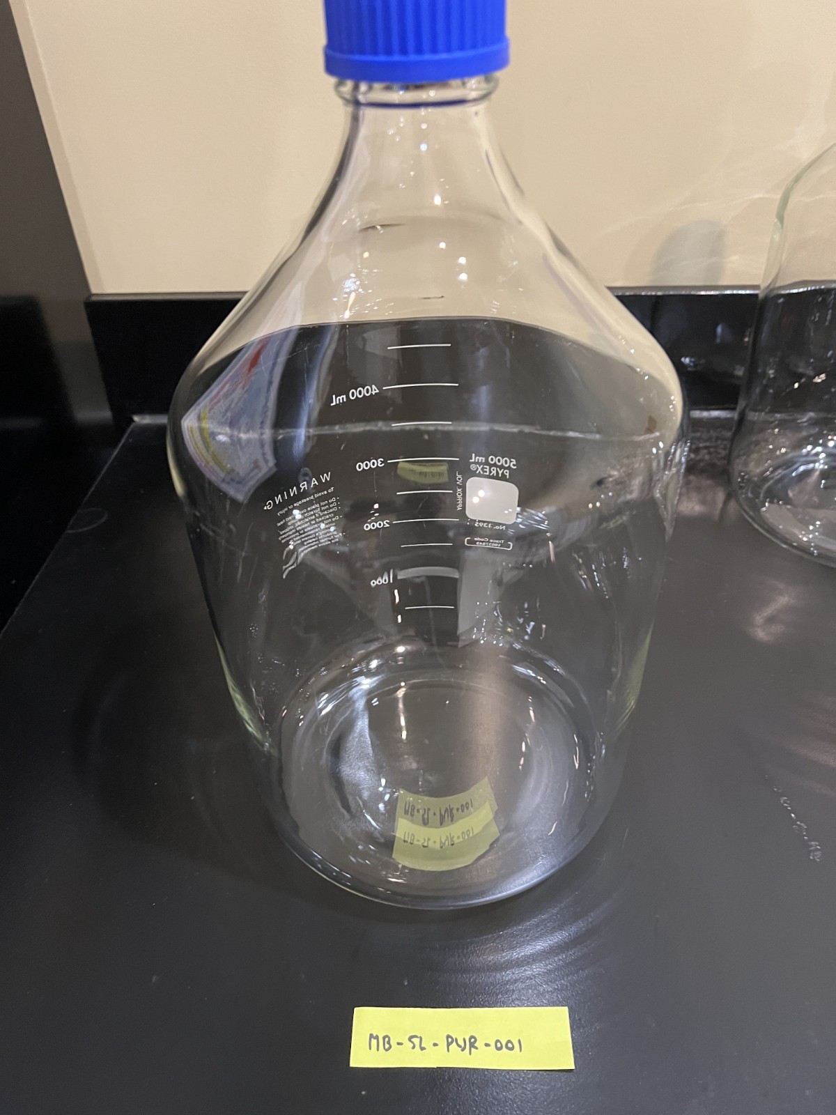 Pyrex 1395 Heavy-Duty Storage Media Bottle W/Cap 5000mL