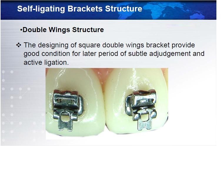 5 Orthodontic Self Ligating Metal Brackets Roth/Mbt /Edgewise .018”/.022 (FDA)