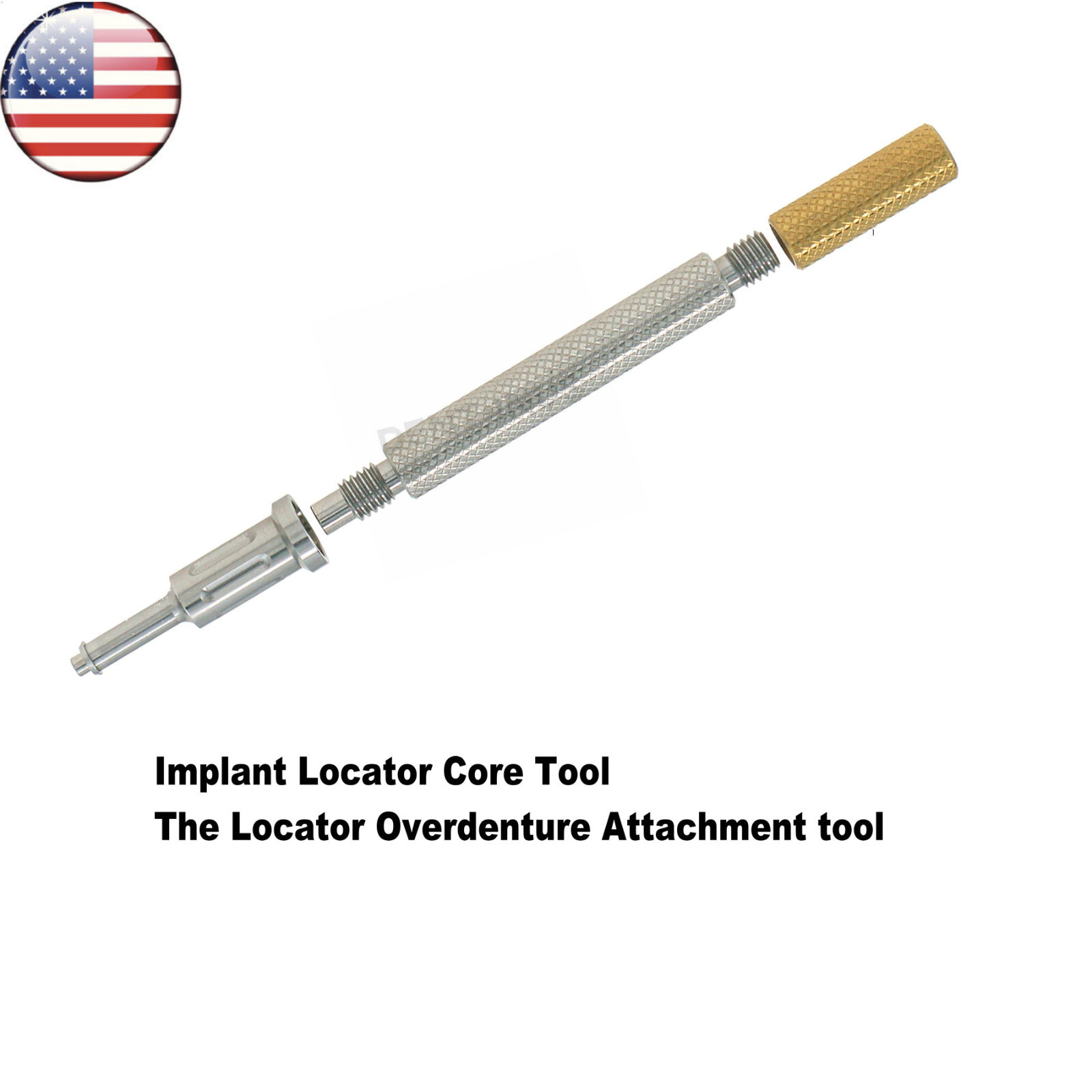 US Dental Hiossen Regular 3-5mm Attachment Abutment & Overdenture Male Caps Kits