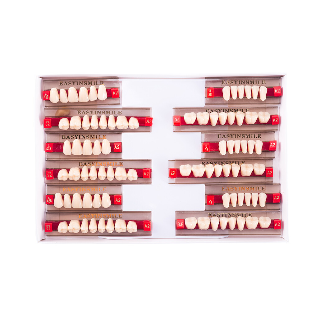 84/96 Dental Synthetic Resin Teeth Full Set /Anterior /Posterior Shade A1/A2/A3
