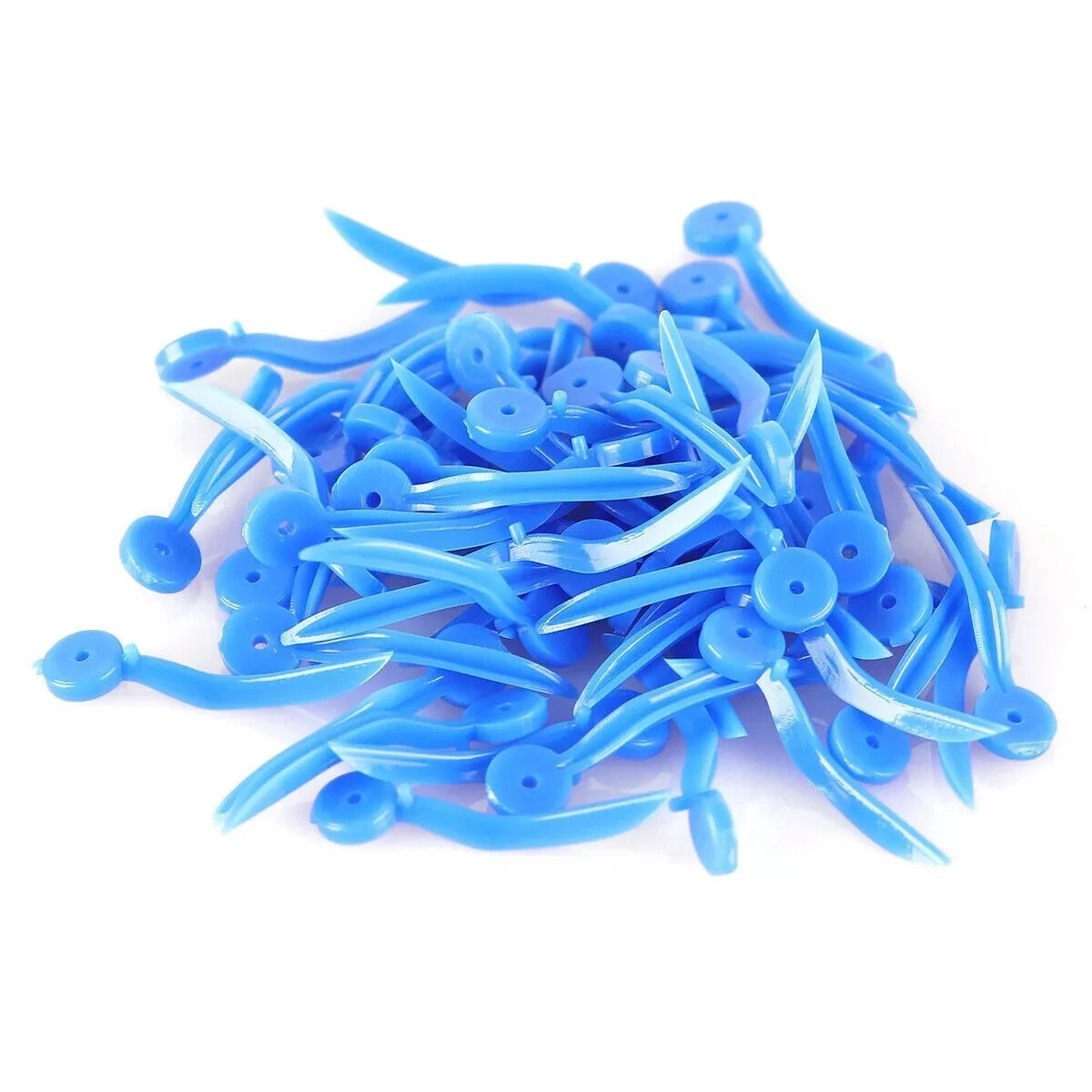 100 Pcs/Box Disposable Dental Dentistry Plastic Wedge With Holes Refill Wedges