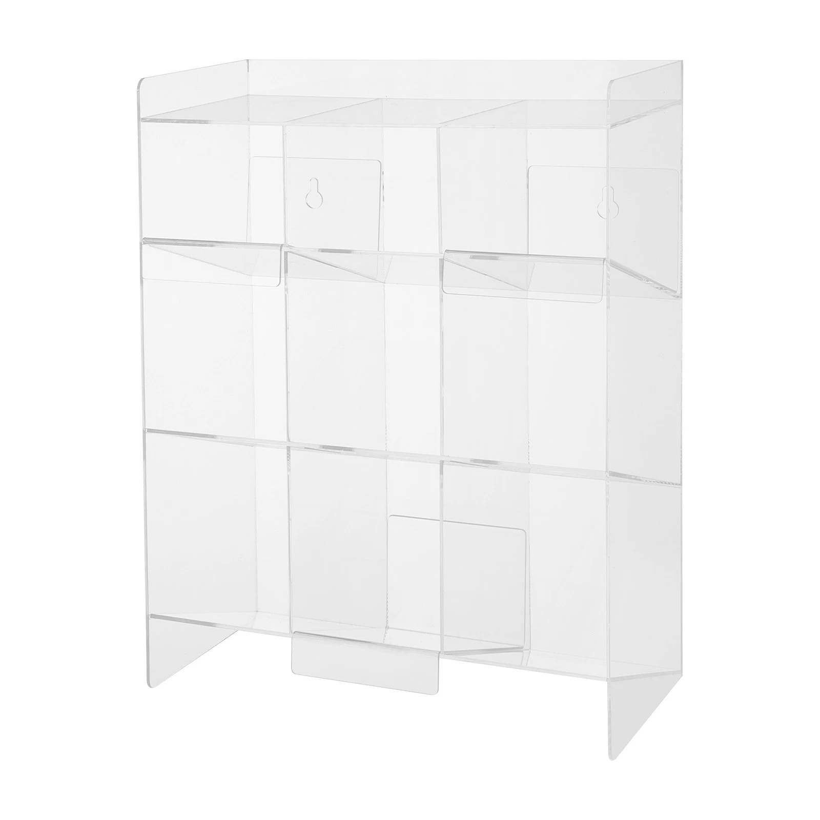 Clear Acrylic Test Tube Holder Wall Mounting & Countertop Tube Organizer
