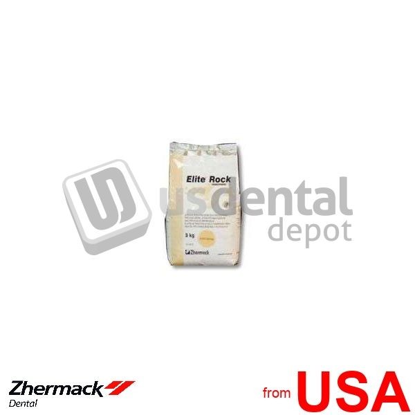 ZHERMACK Elite Rock Dental Stone TYPE-IV, Sandy BROWN, 3 kg (6.6 Lb) Bag 118542
