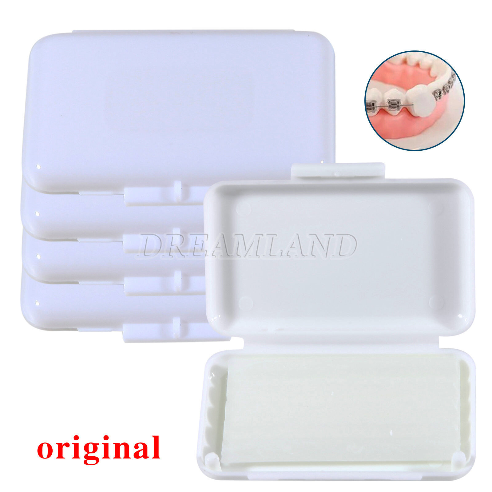 10 Packs Orthodontic WAX For BRACES Irritation – WHITE/UNSCENTED – Dental Relief
