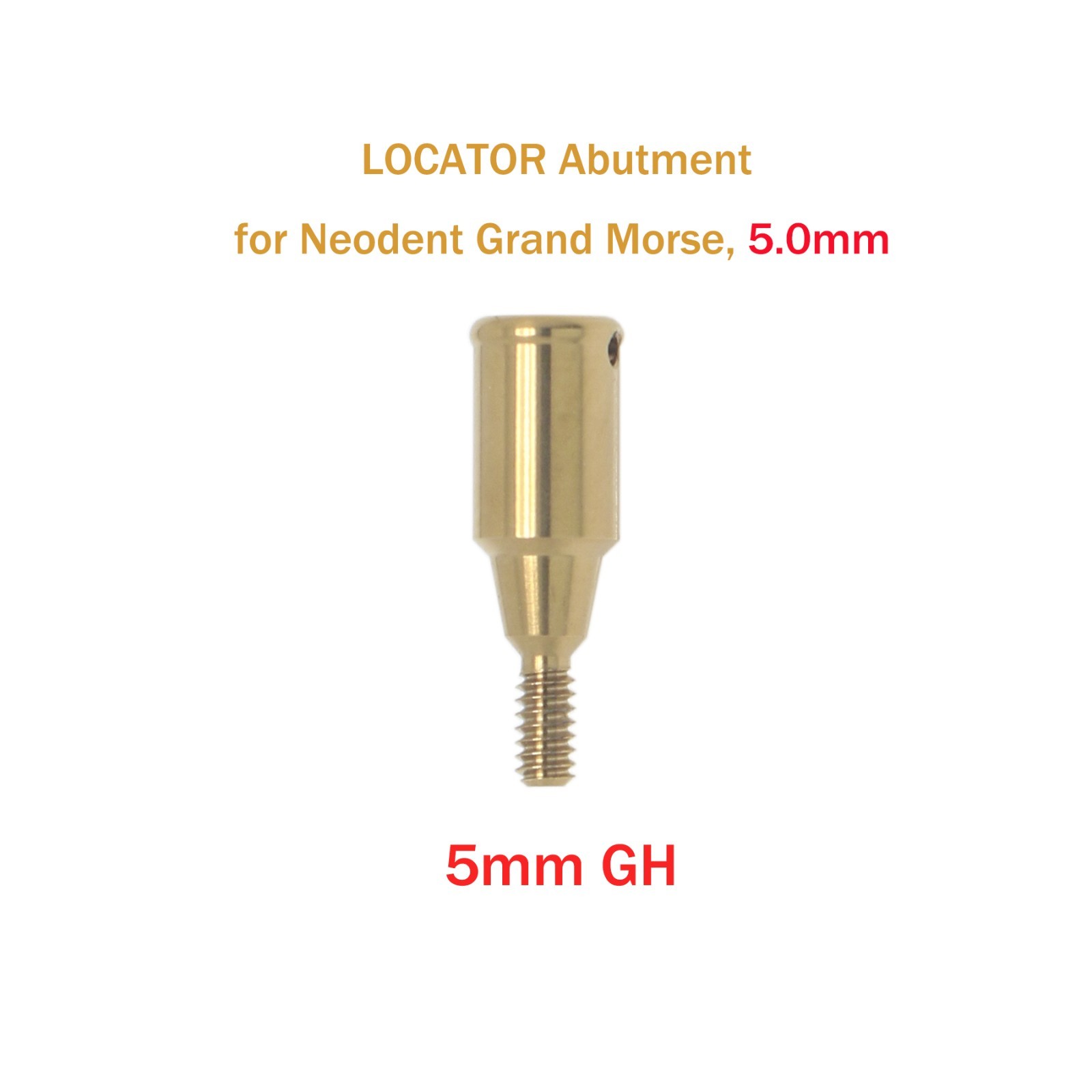 For Neodent Grand Morse GM LOCATOR Abutment PEEK w/Male Caps Inserts Overdenture