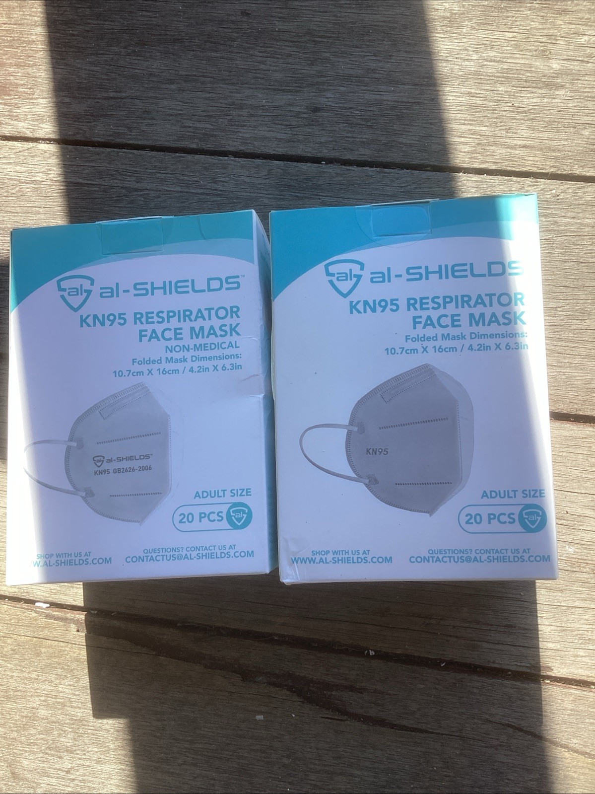 20 Pcs X2 White KN95 Face Mask 5 Layer Non-Medical Disposable Mask Lot Of 2