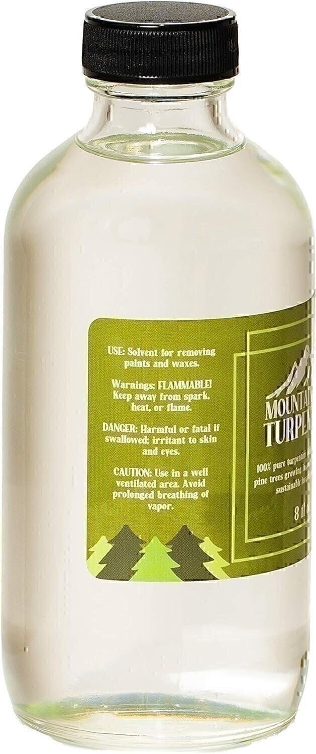 Mountain Pine 100% Pure Gum Spirits of Turpentine – Pure Turpentine 8 Ounce