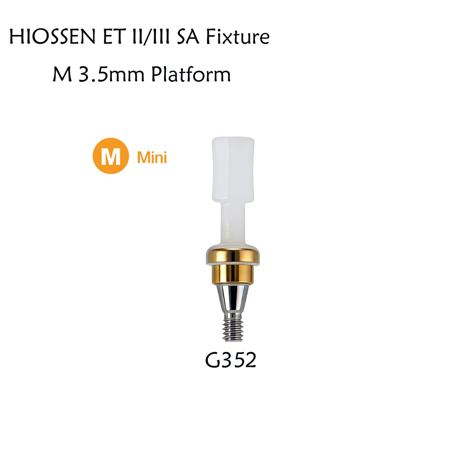 Hiossen Implant Locator Titanium Abutment 3.7mm Dia 1-7.0 mm Height Mini/Regular