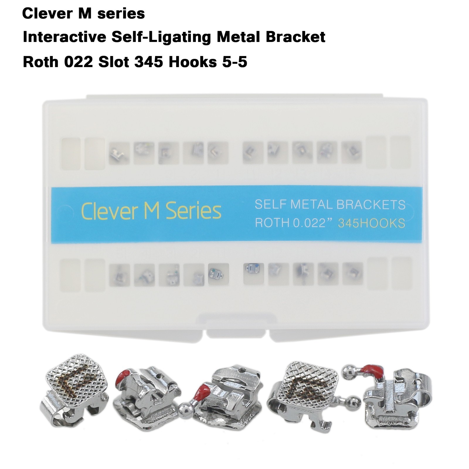 Dental Self Ligating Brackets Orthodontic Ceramic Metal Roth MBT Damon Empower