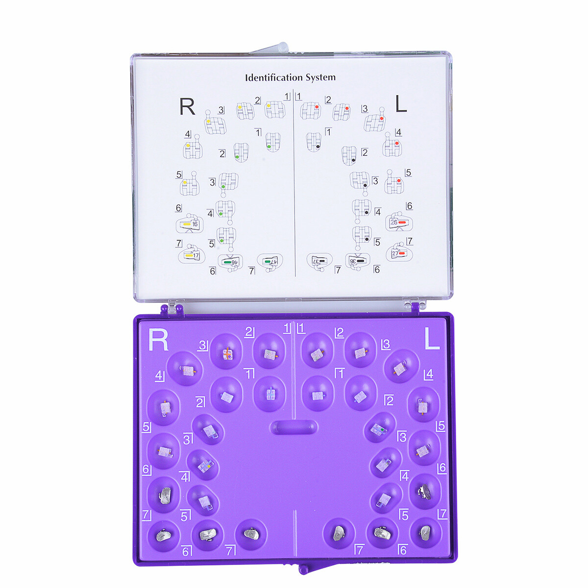 AZDENT Dental Ortho Sapphire Bracket Buccal Tubes Mini roth/MBT.022 Hooks 345