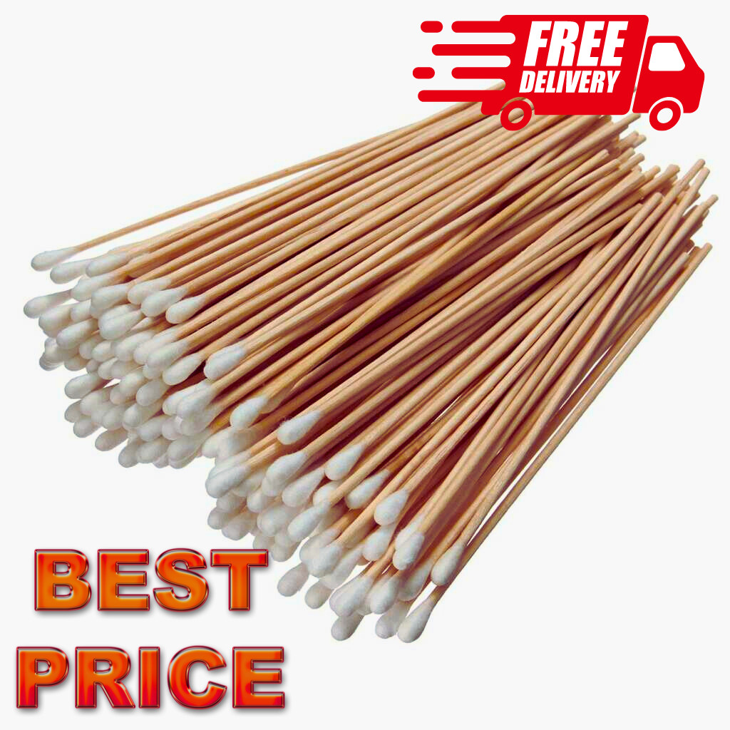UP TO 10000 Cotton Applicator Tipps Swab Q-tips 3″ or 6″ Dental Medical Makeup