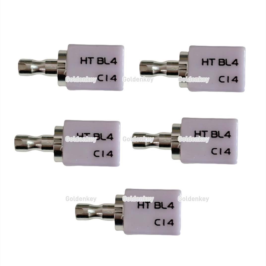 High Transparency Dental Glass Ceramic Liithium Disslicate Blocks C14 CAD