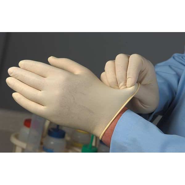 Ansell Mf-300-L Microflex Exam Gloves, Natural Rubber Latex, Powder-Free, Large
