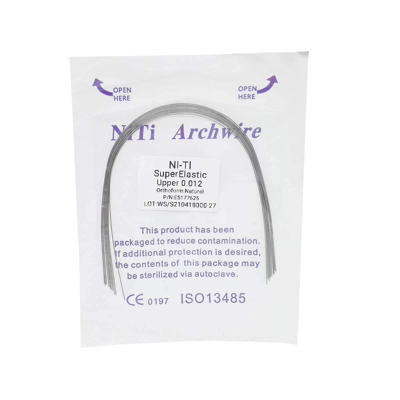 Dental Orthodontic Bracket Braces Roth/MBT 345 Hooks /Round Super Arch Wire Niti