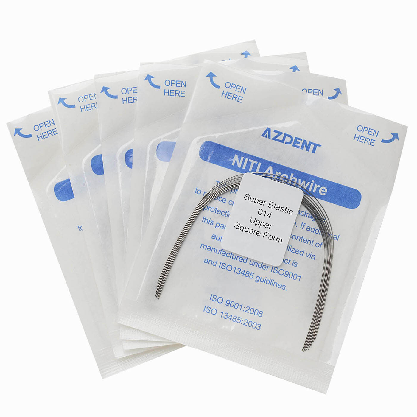 Dental Orthodontic Super Elastic NITI Arch Wire Round Ovoid/Square/Natural