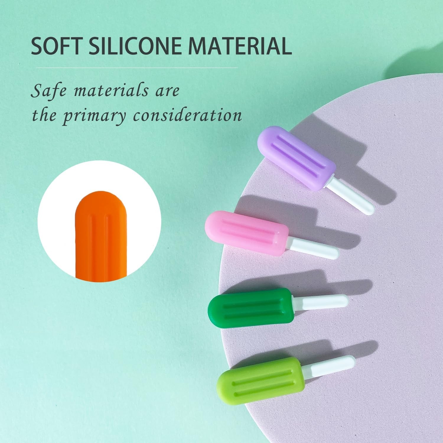 Aligner Chew Pops 10PCS Silicone Braces Chew Tool for Invisalign Metal