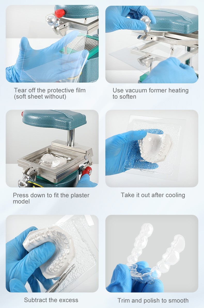 Dental Lab Splint Thermoforming Material for Vacuum Forming Hard 1.5mm USA STOCK