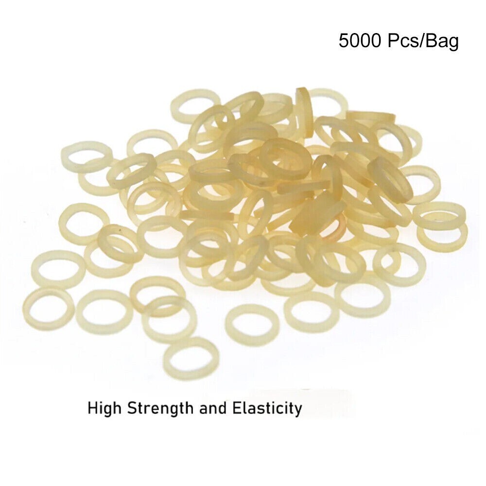 5000 Pcs Dental Orthodontic Rubber Bands Elastics Latex Braces 3.5/4.5/6.5 OZ