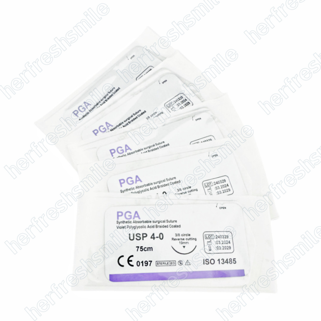 Absorbable Dental Oral Surgical Suture PGA GUT Nylon Silk Natural Needled