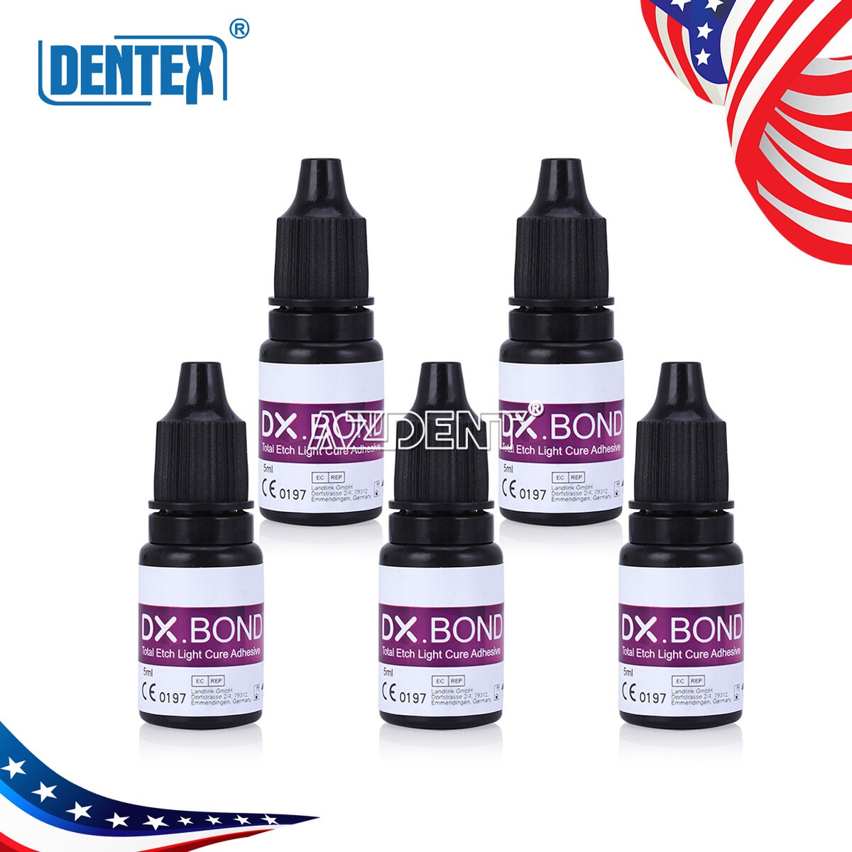 10 Bottles Dental Light Cure Dentin Enamel Resin Bonding Adhesive