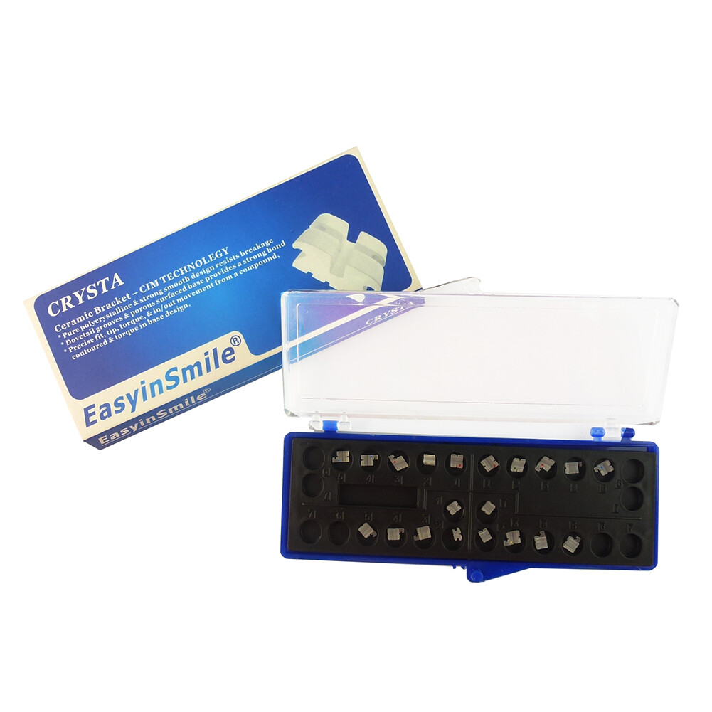 Dental Orthodontic Ceramic Bracket Brace Mini Roth/MBT .022 /3-4-5 Hooks Brace