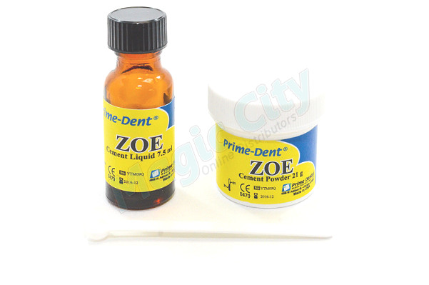 Prime-Dent Dental Zinc Oxide Eugenol ZOE Reinforced Cement #010-080